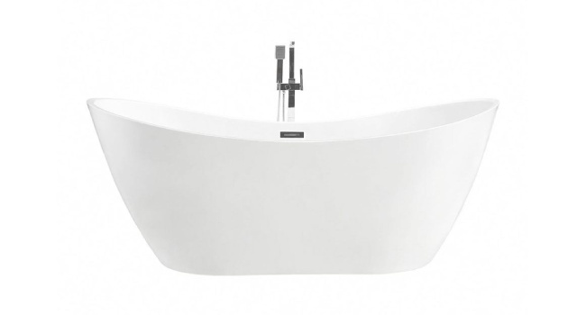 Modern White Freestanding Bathtub 71"