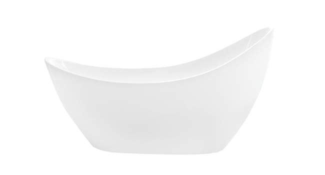 White Acrylic Freestanding Bathtub 73"