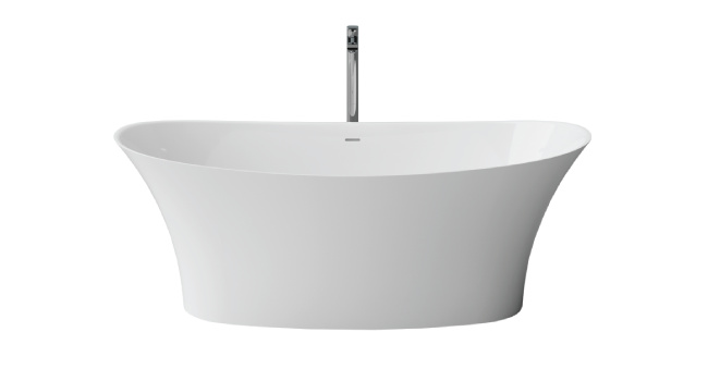 Pietra White Modern 67" Freestanding Bathtub