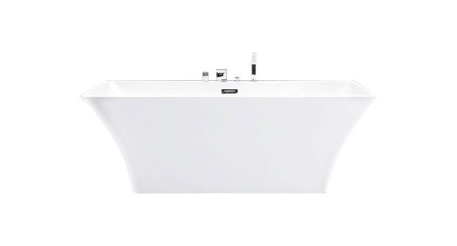 Modern Freestanding White Bathtub 67"